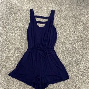 Navy Blue Romper